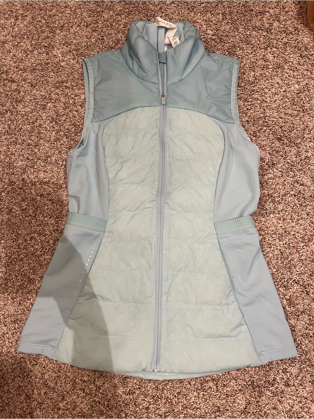 Lululemon Sea Frost Down for It All Vest Size 4 - Picture 2 of 9